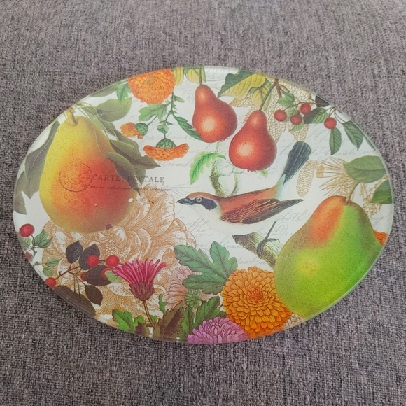 Brand New MICHEL Design Works "Bird Golden Pear" Soap Dish - Picture 1 of 2